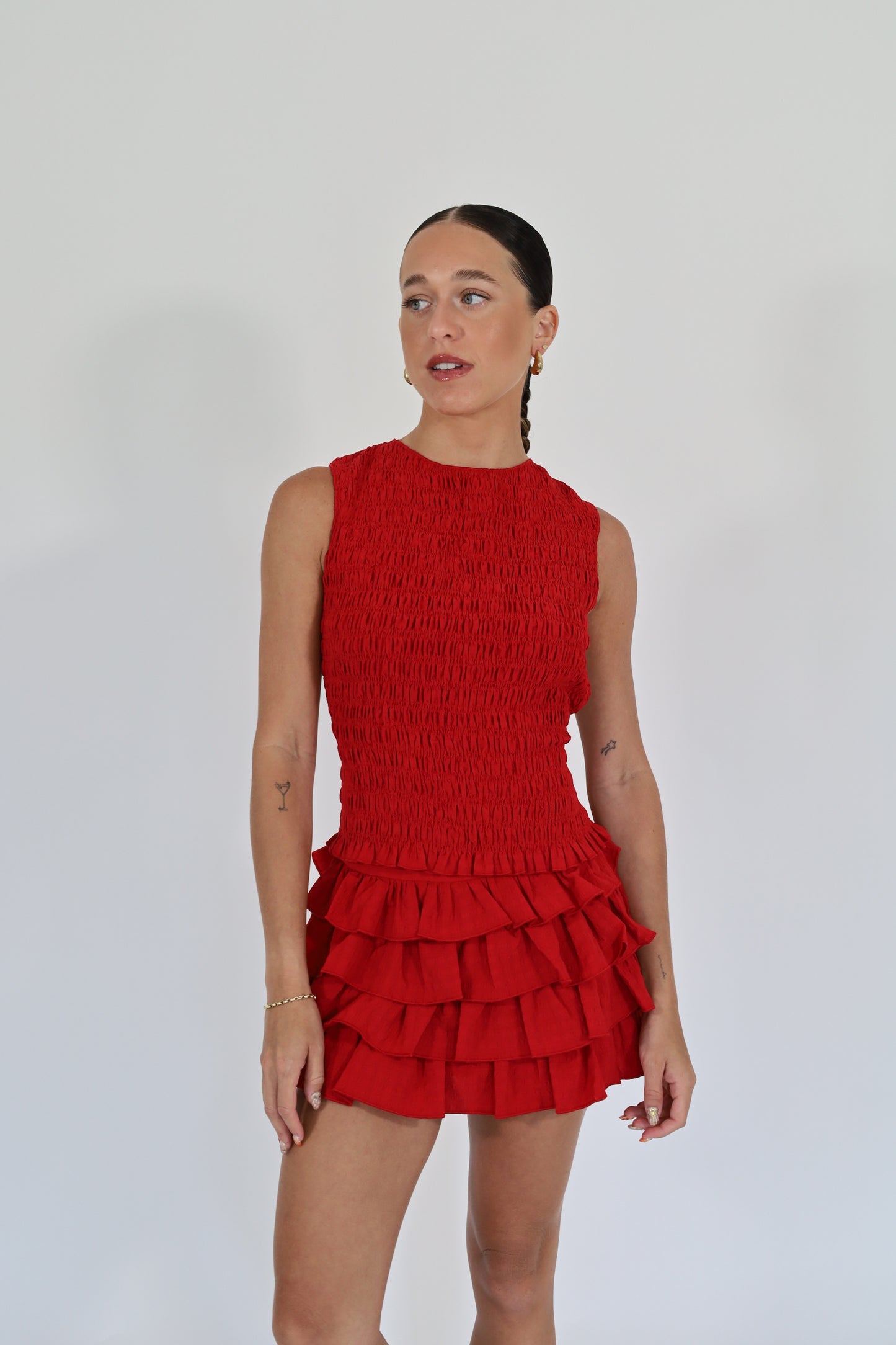 Red Ruffle Set