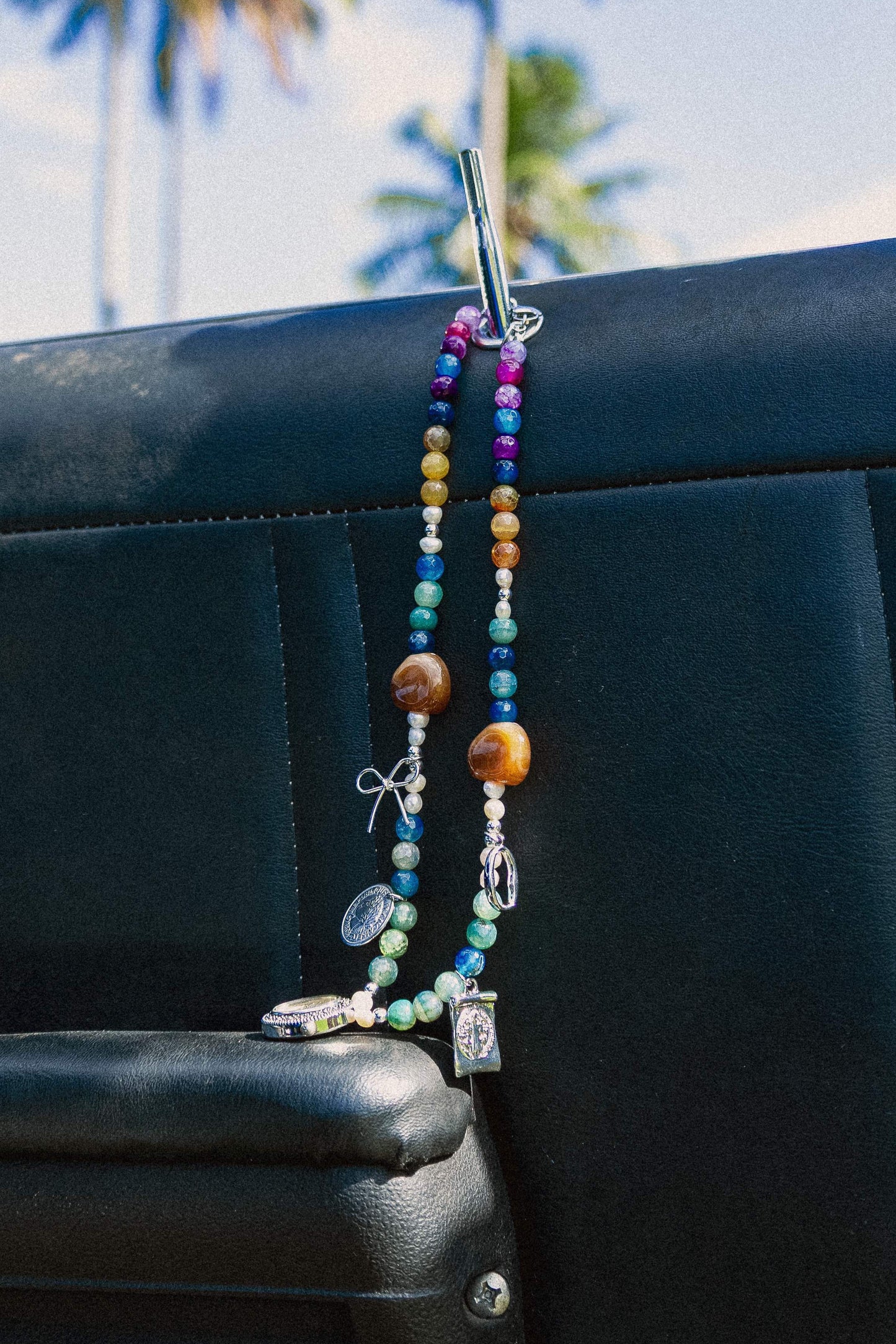 Quick Trip Beaded Watch Charm Necklace