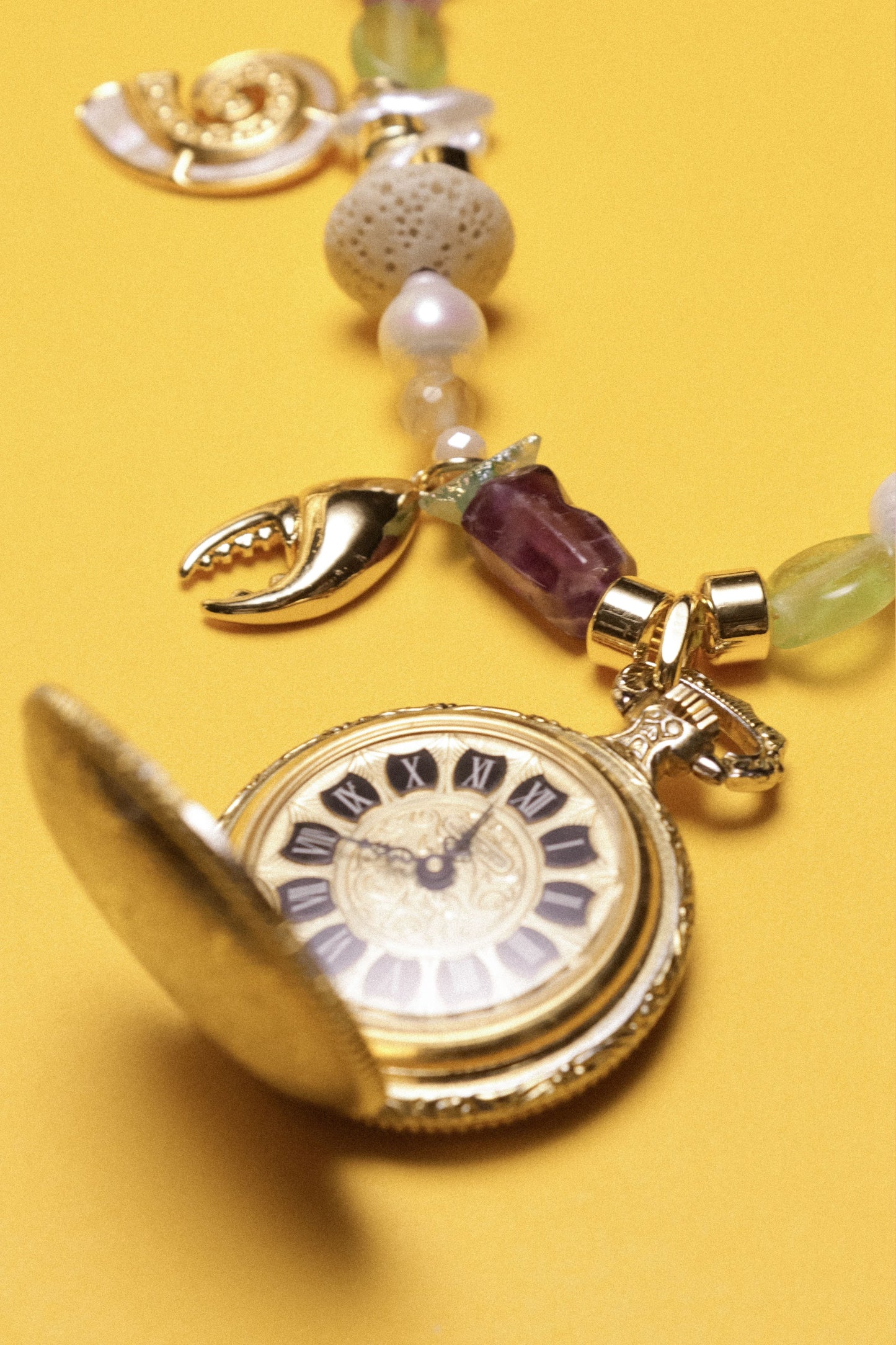 Waves & Wonders Beaded Watch Charm Necklace