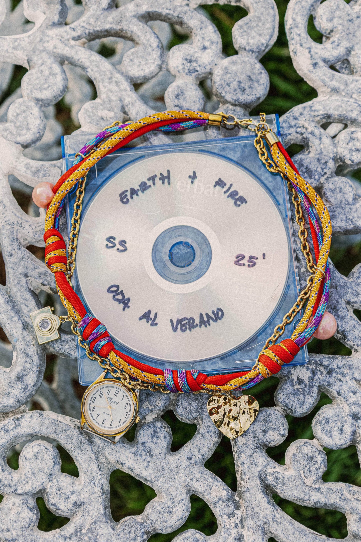 Salty Kisses Paracord Watch Charm Necklace