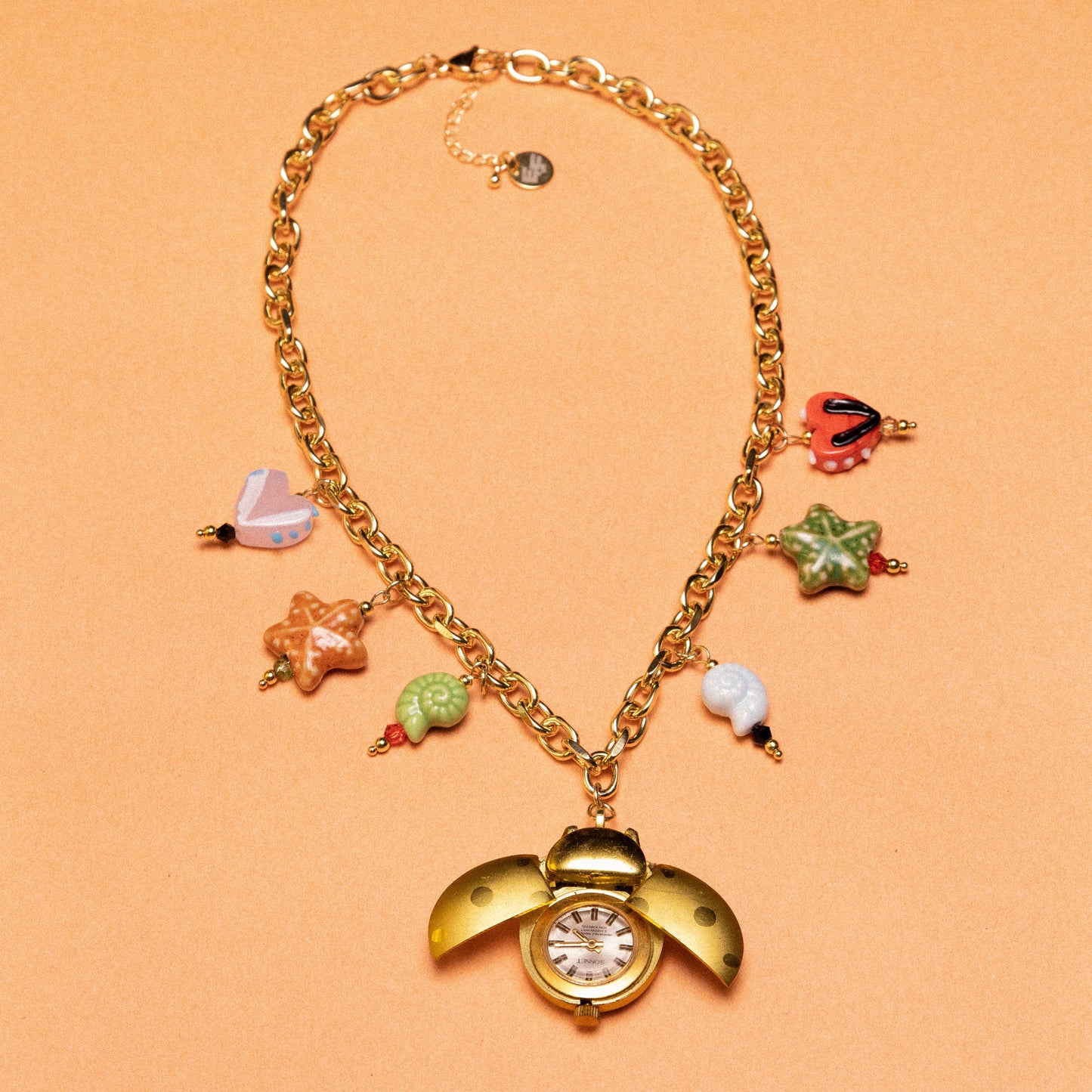 Buzzing Watch Charm Necklace