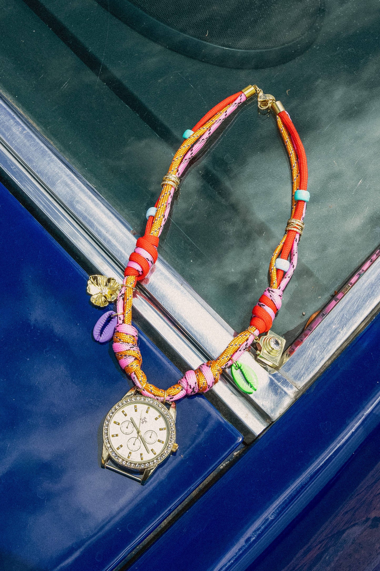 Beachy Bits Paracord Watch Charm Necklace