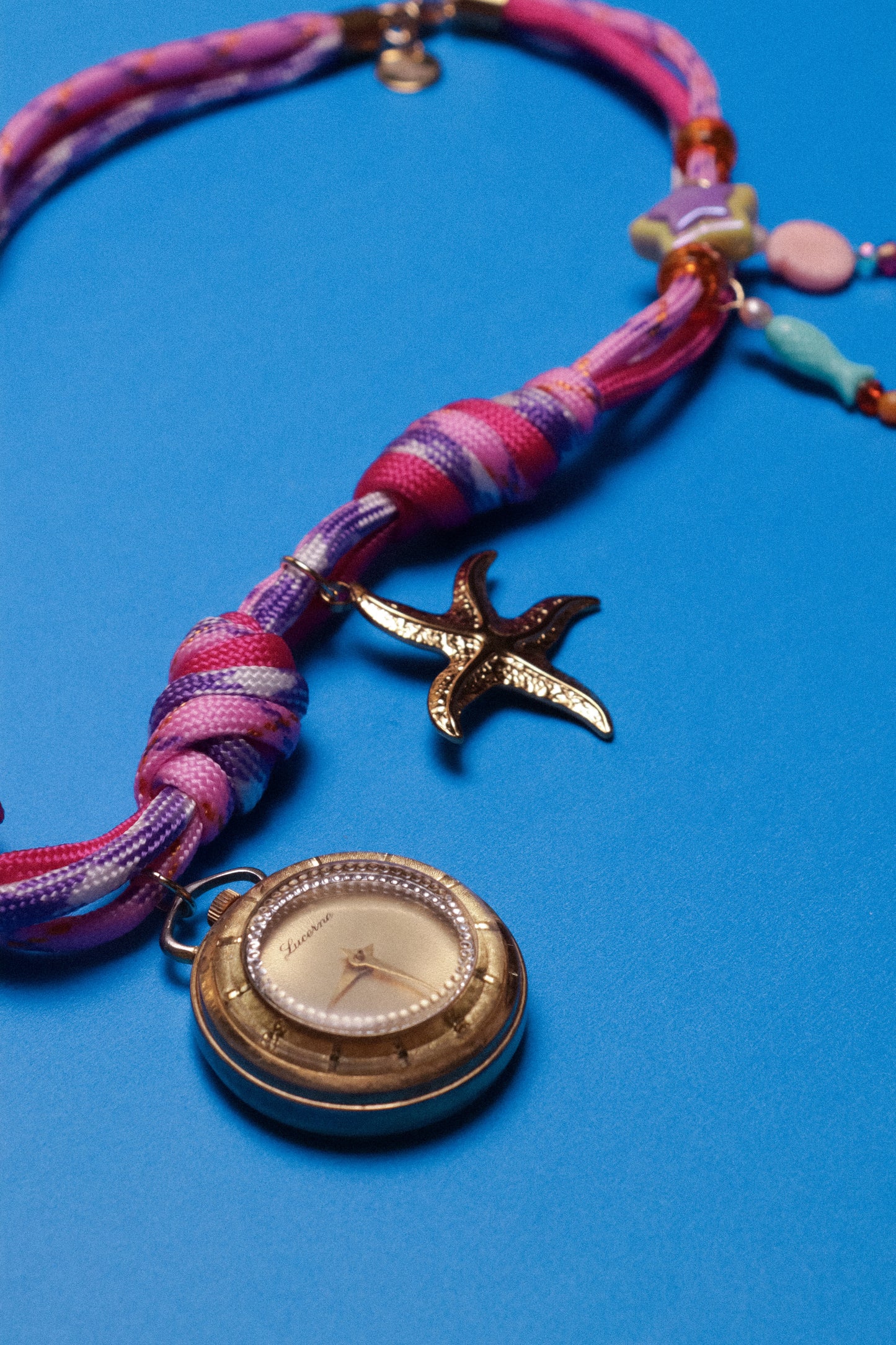 Mystic Shore Paracord Watch Charm Necklace