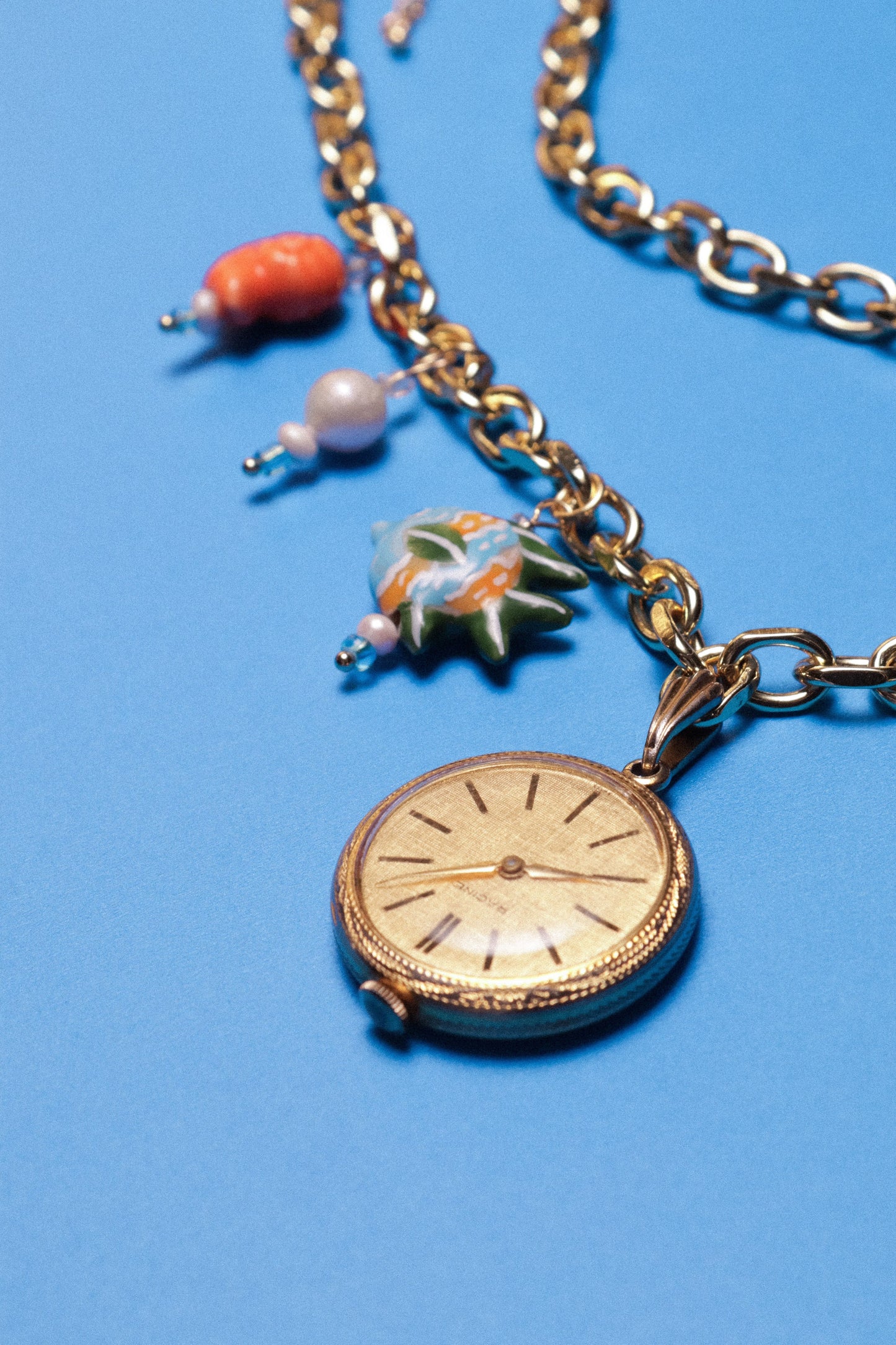 Roadtripin' Watch Charm Necklace
