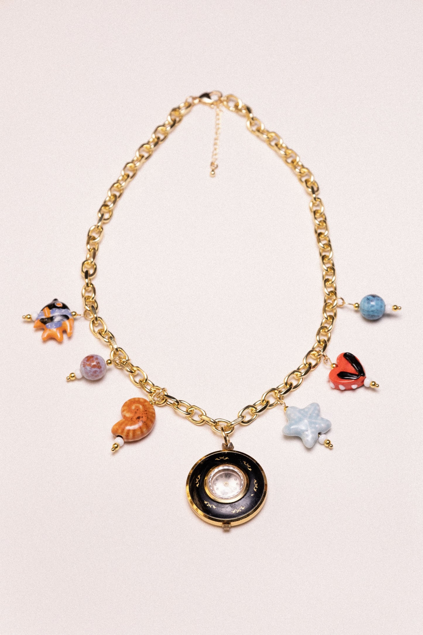 Endless Summer Watch Charm Necklace