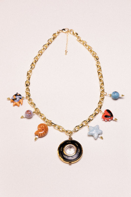Endless Summer Watch Charm Necklace