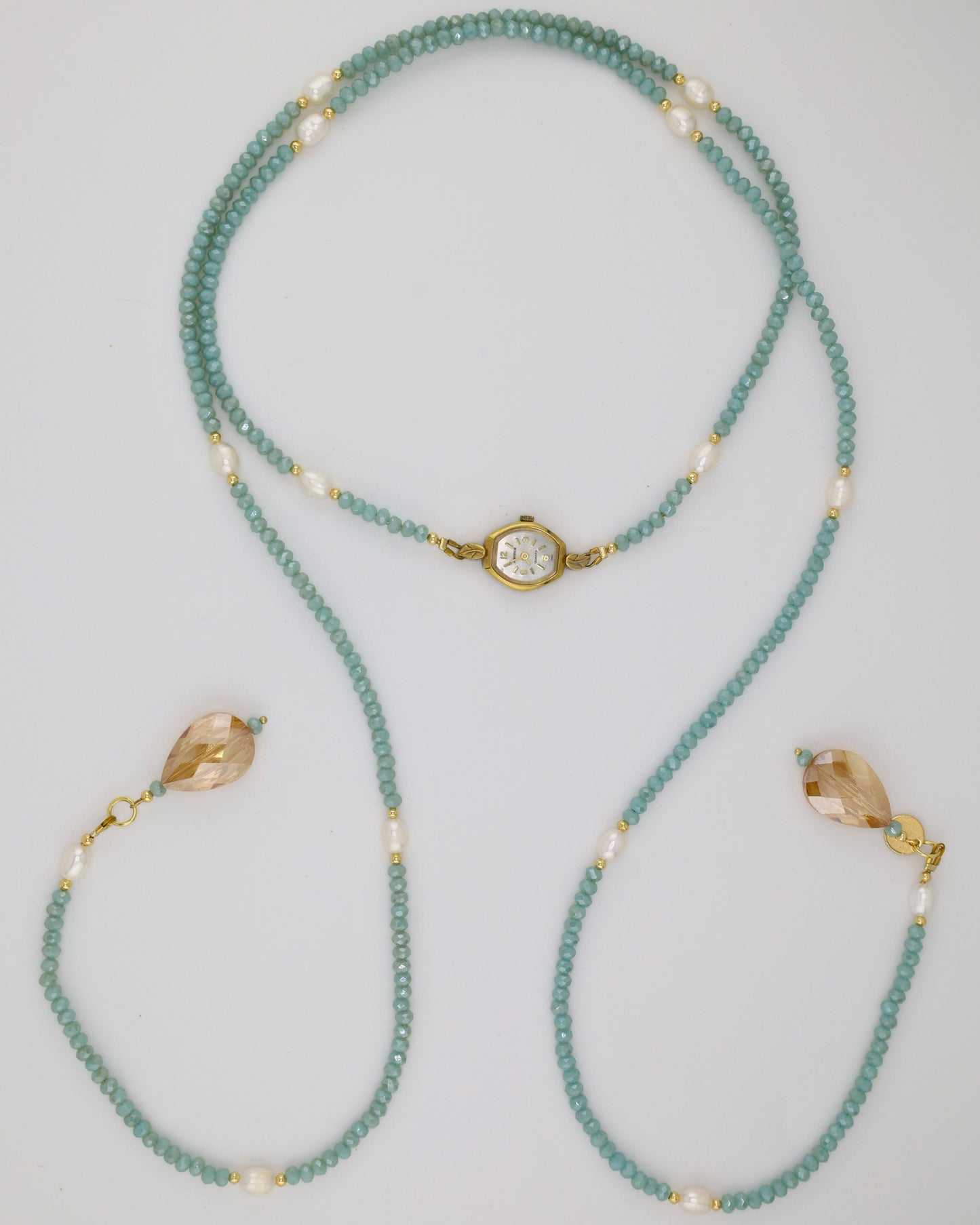 Alba Watch Lariat - Aqua