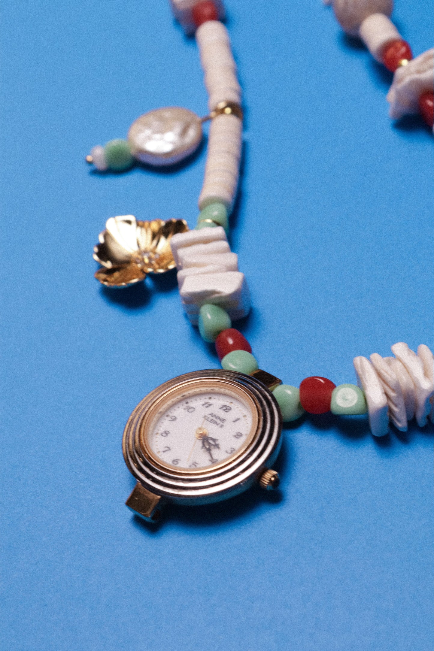 Surfer Girl Watch Charm Necklace