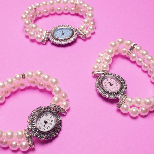 Siren Pearls Beaded Watch Bracelet