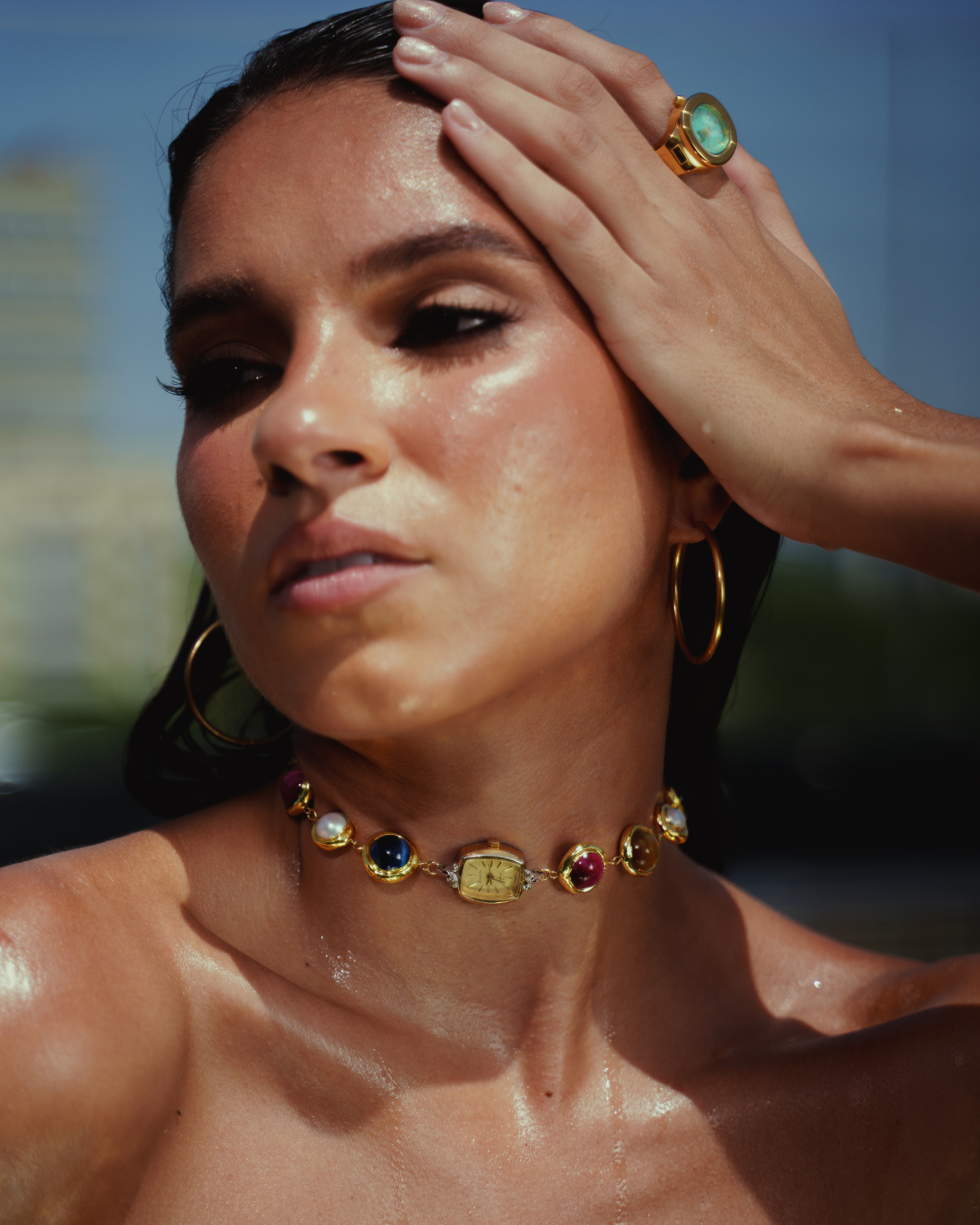 Mosaico Watch Choker