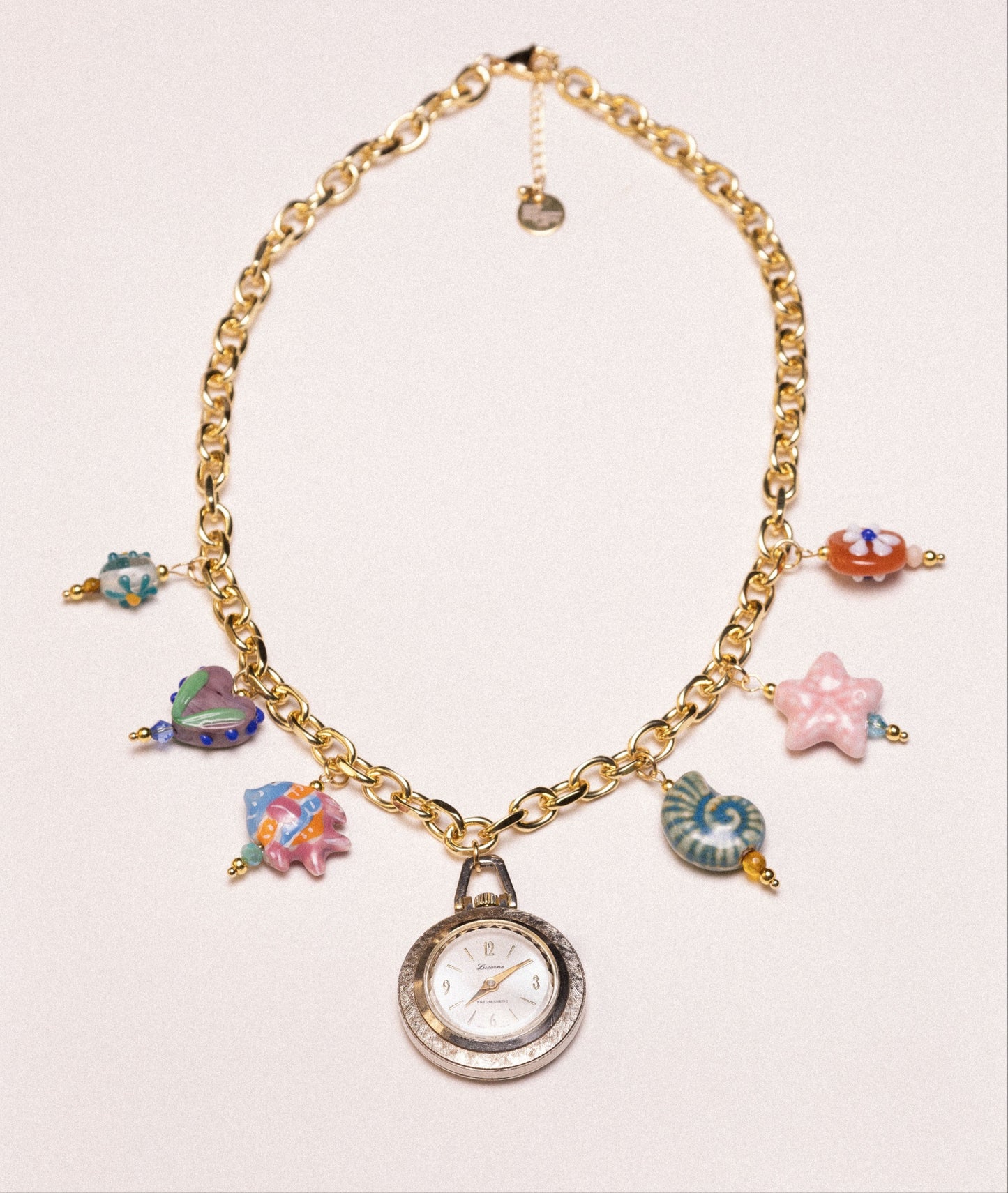 Dive Into Summer Watch Charm Necklace