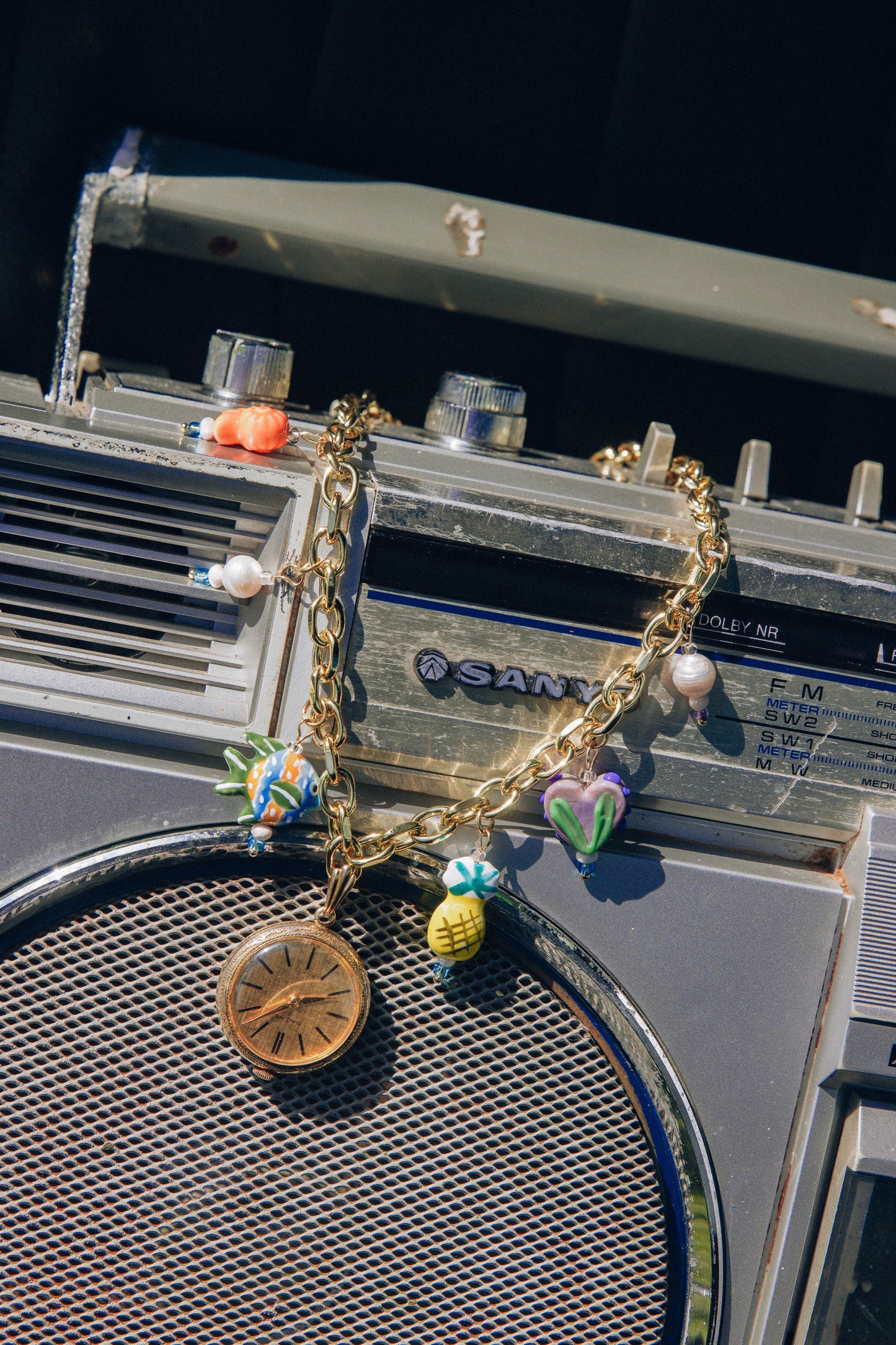Roadtripin' Watch Charm Necklace