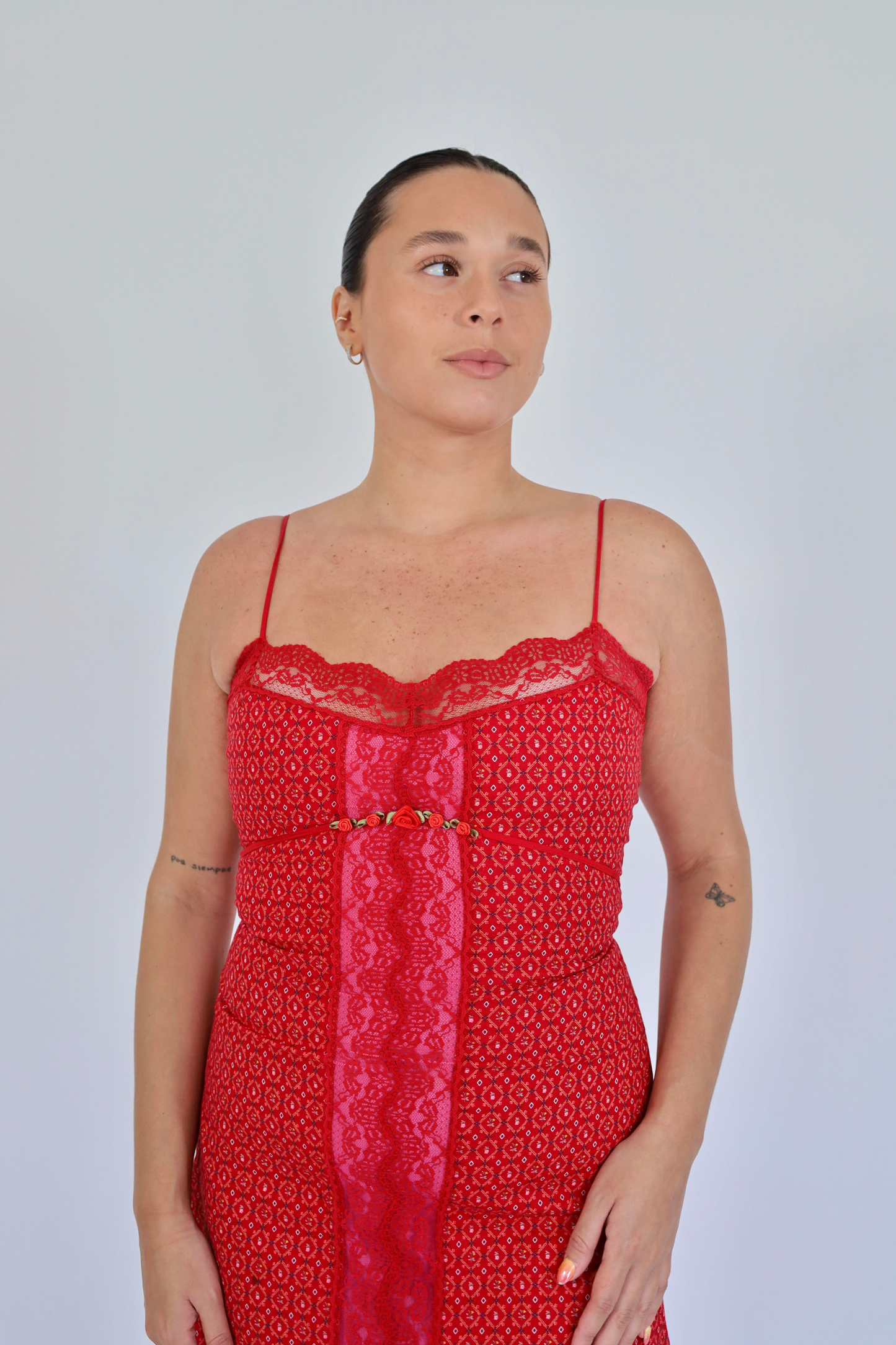 Red Rose Dress - Betsey Johnson