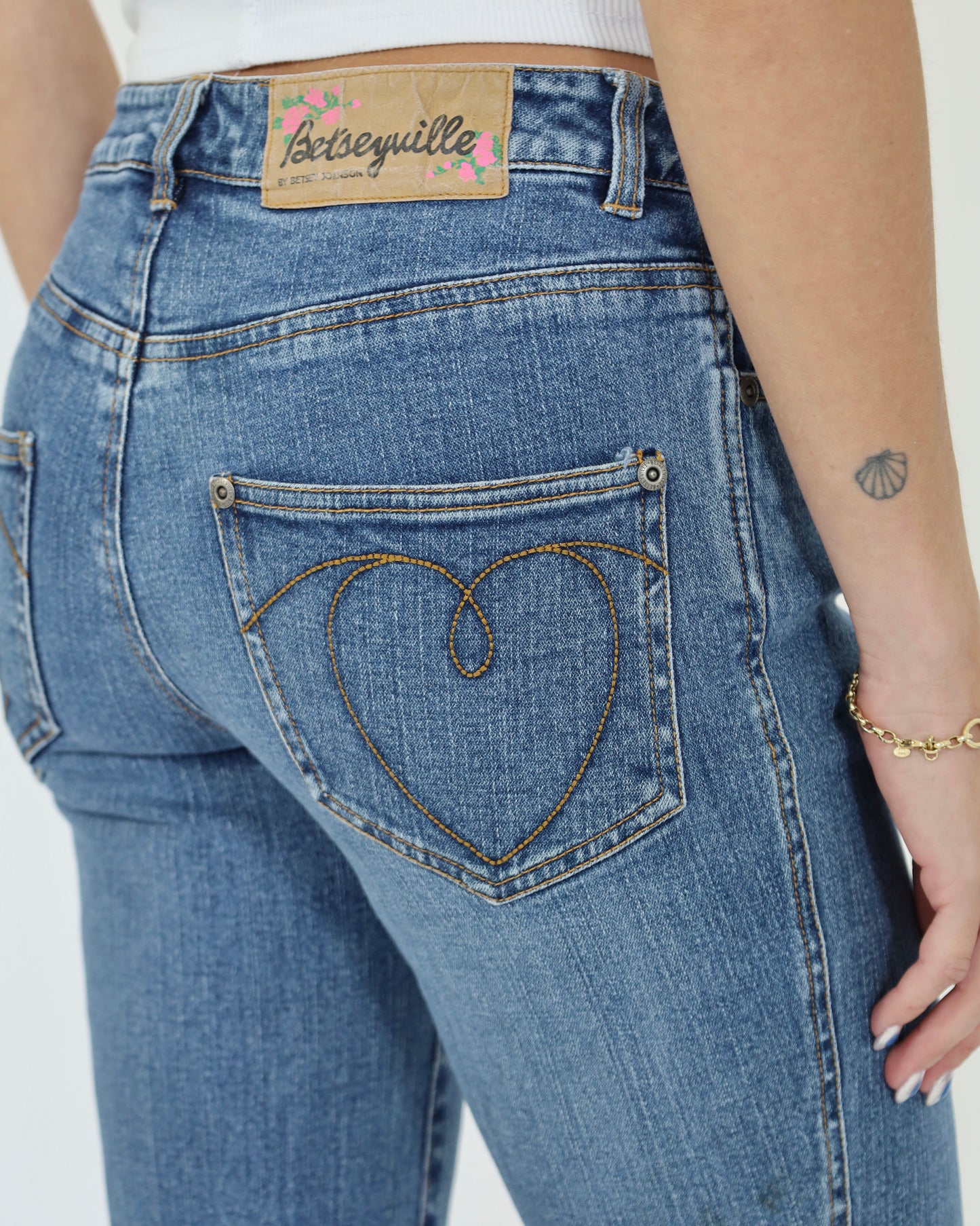 Flare Heart Jean - Betsey Johnson