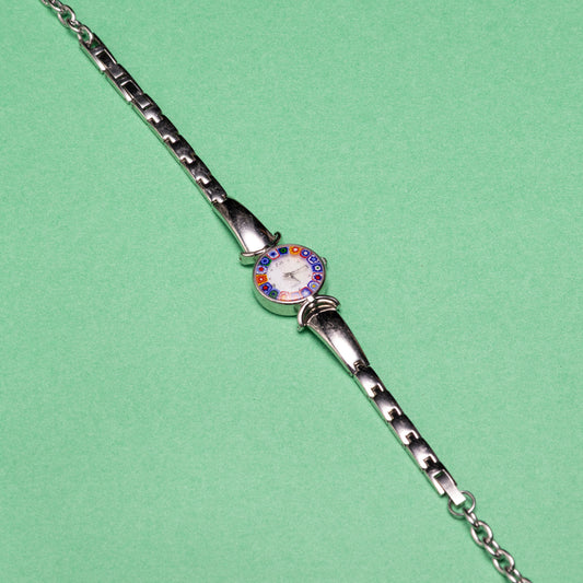 Garden Flowers Watch Choker