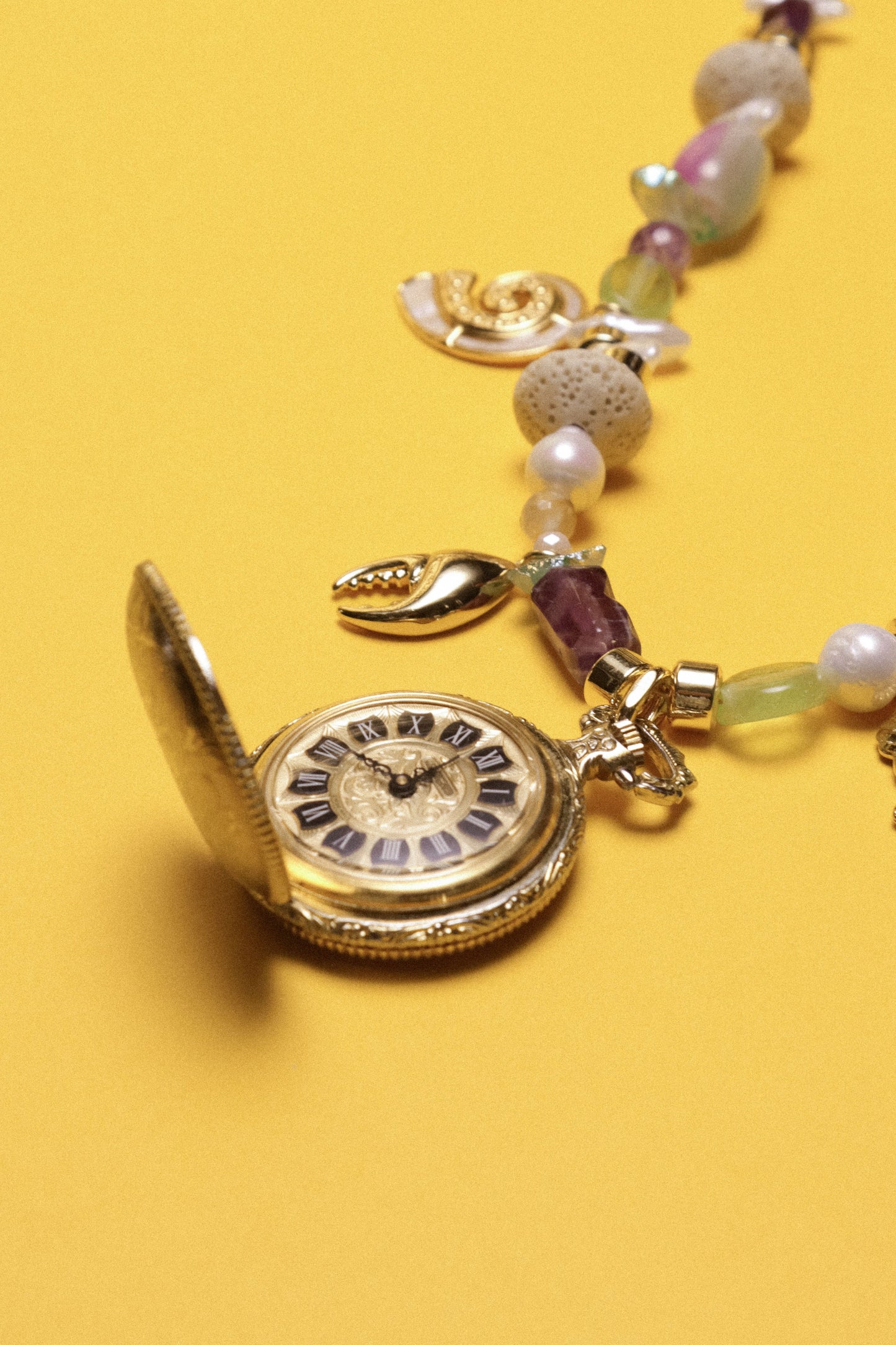 Waves & Wonders Beaded Watch Charm Necklace