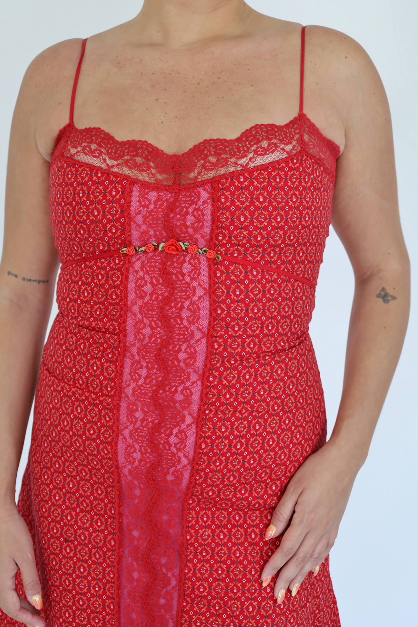 Red Rose Dress - Betsey Johnson