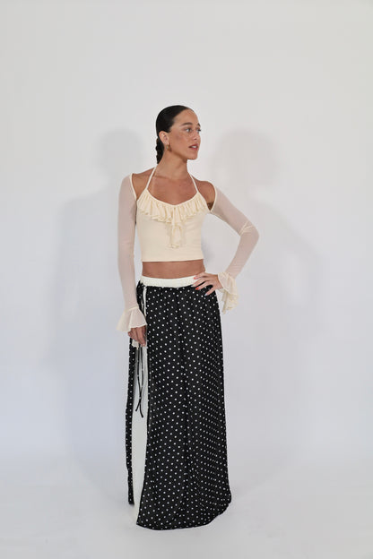 Milk Ruffle Top