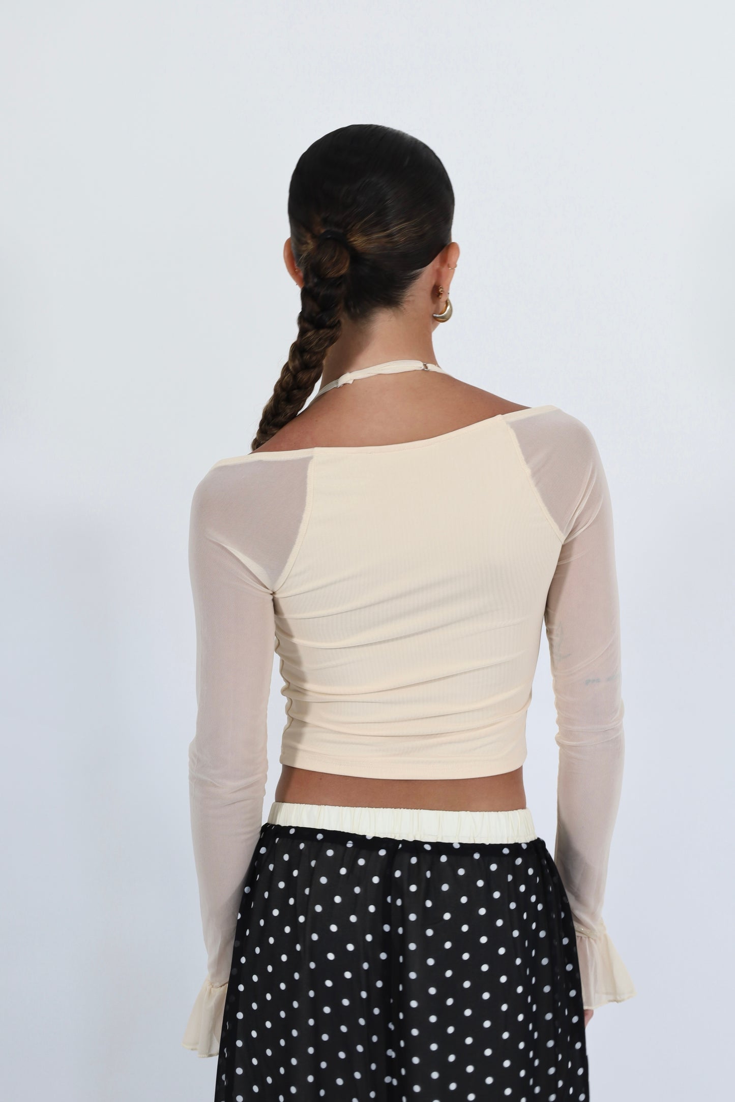 Milk Ruffle Top