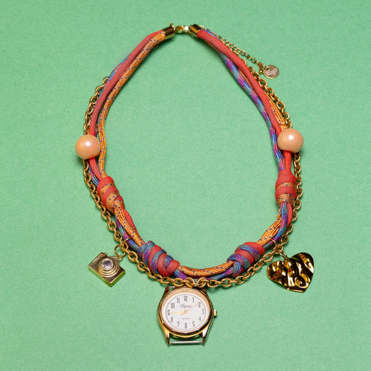 Salty Kisses Paracord Watch Charm Necklace