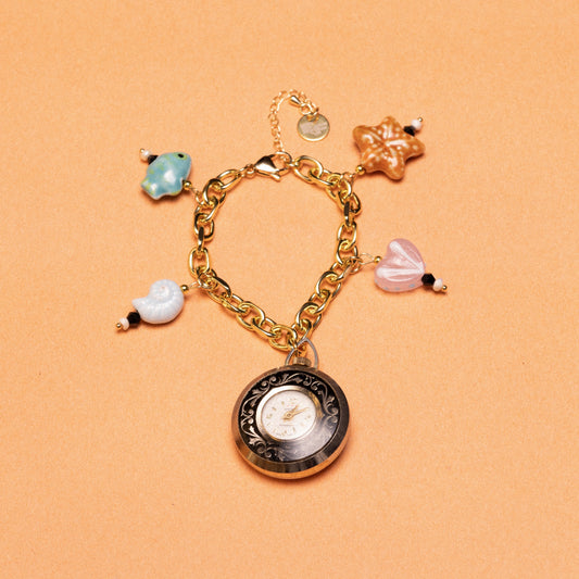 By the Sea Watch Charm Bracelet