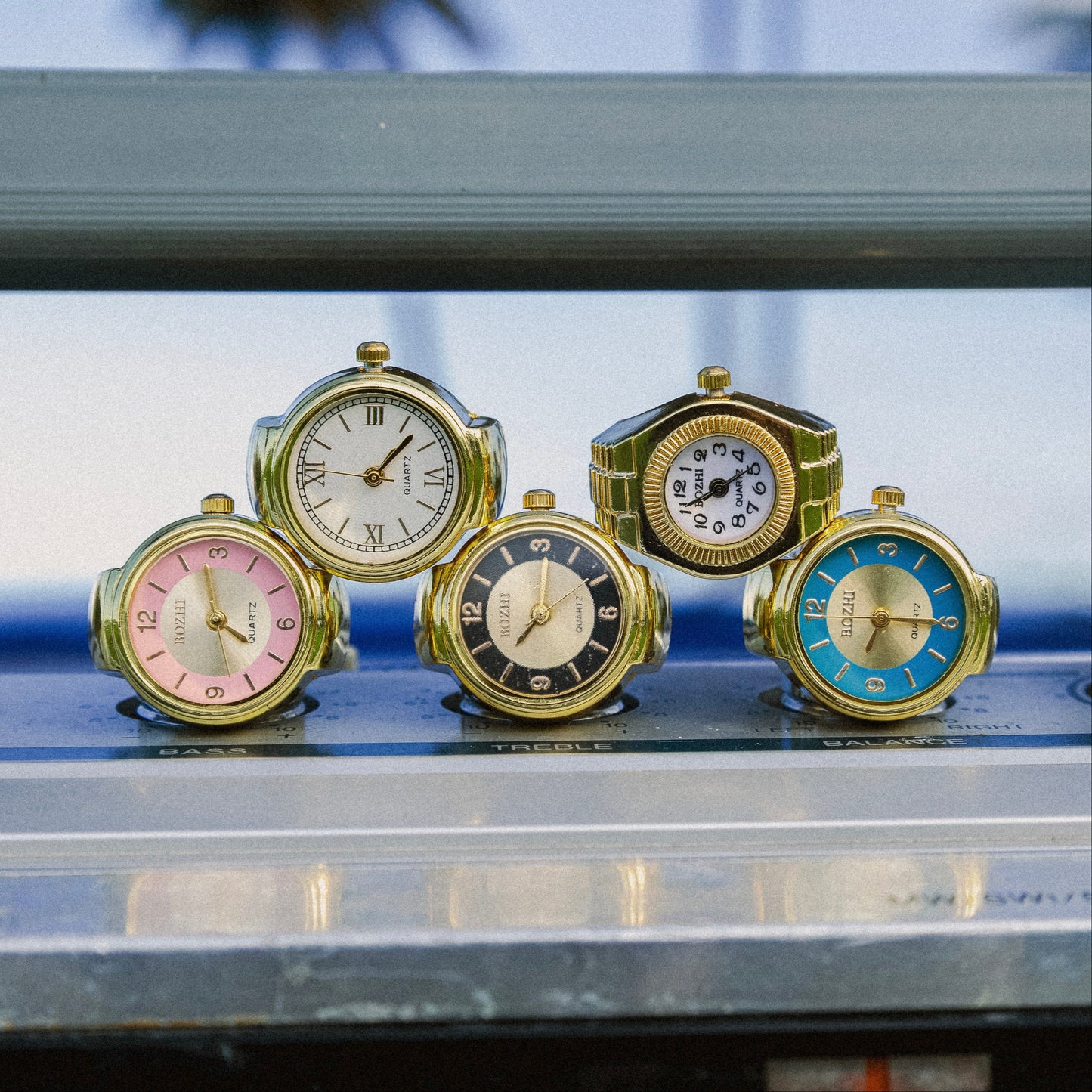 Caribbean Dial Watch Rings