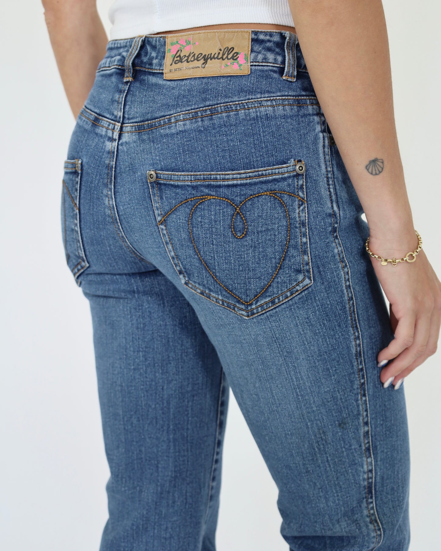 Flare Heart Jean - Betsey Johnson