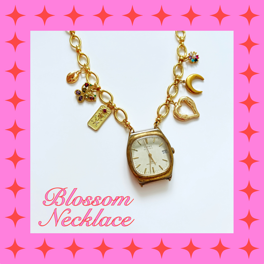 Blossom Watch Charm Necklace