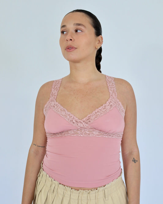 Blush Lace Top - Betsey Johnson