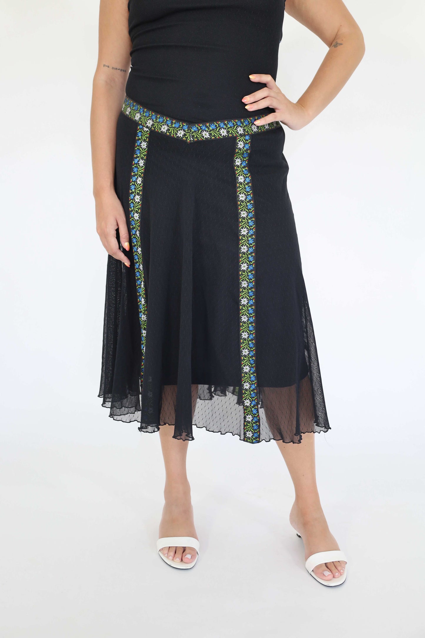 Black Embroidered Dress - Betsey Johnson