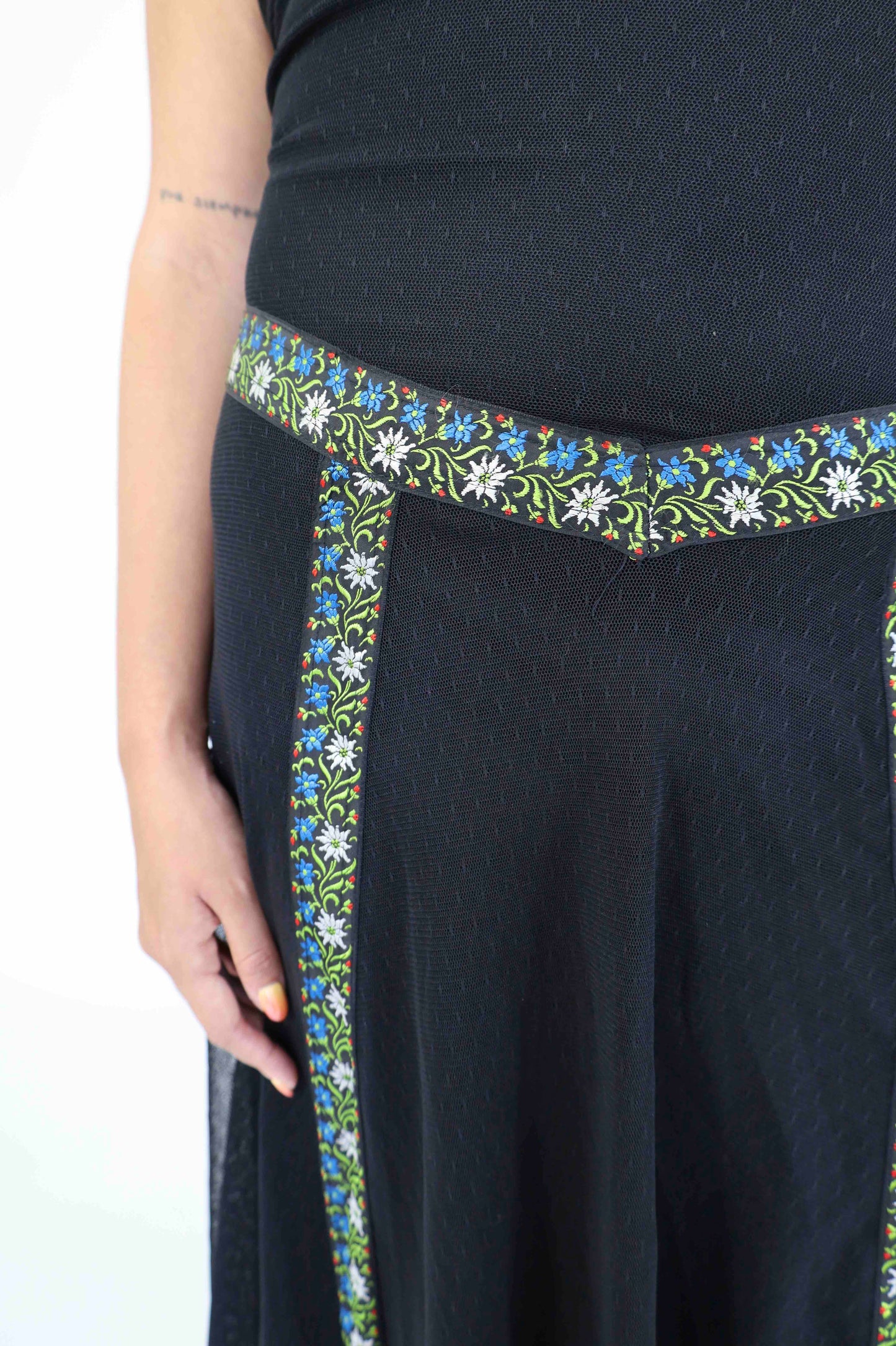 Black Embroidered Dress - Betsey Johnson