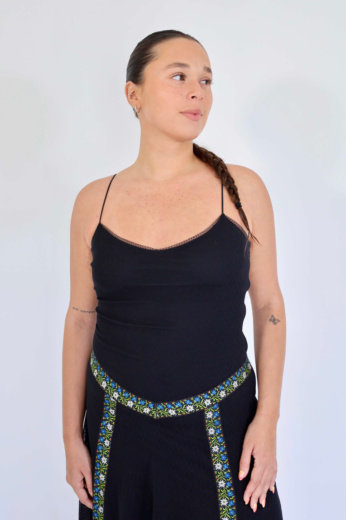 Black Embroidered Dress - Betsey Johnson