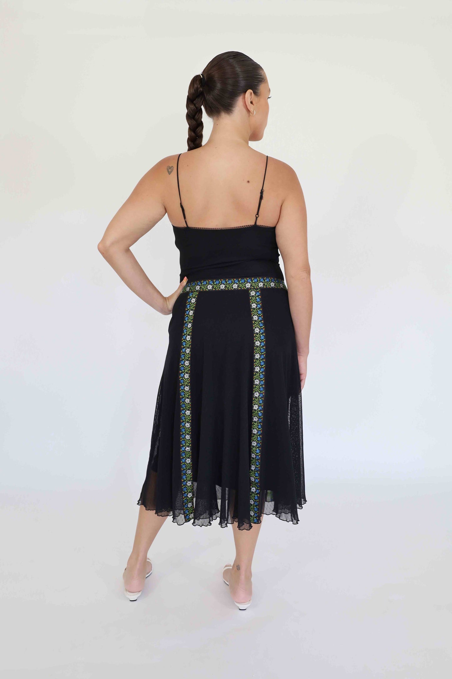 Black Embroidered Dress - Betsey Johnson