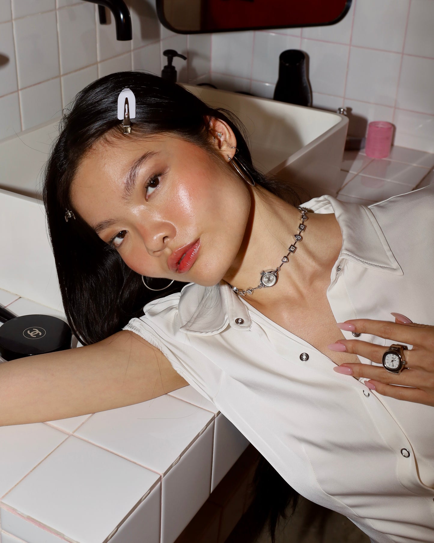Latido Watch Choker - Silver