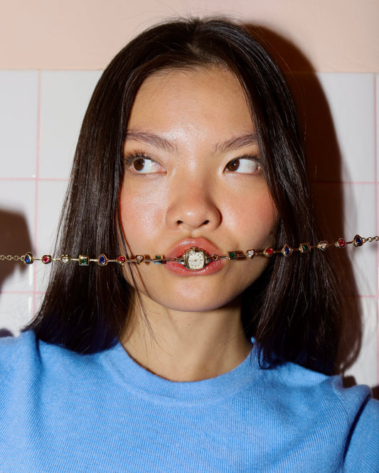 Latido Watch Choker - Gold