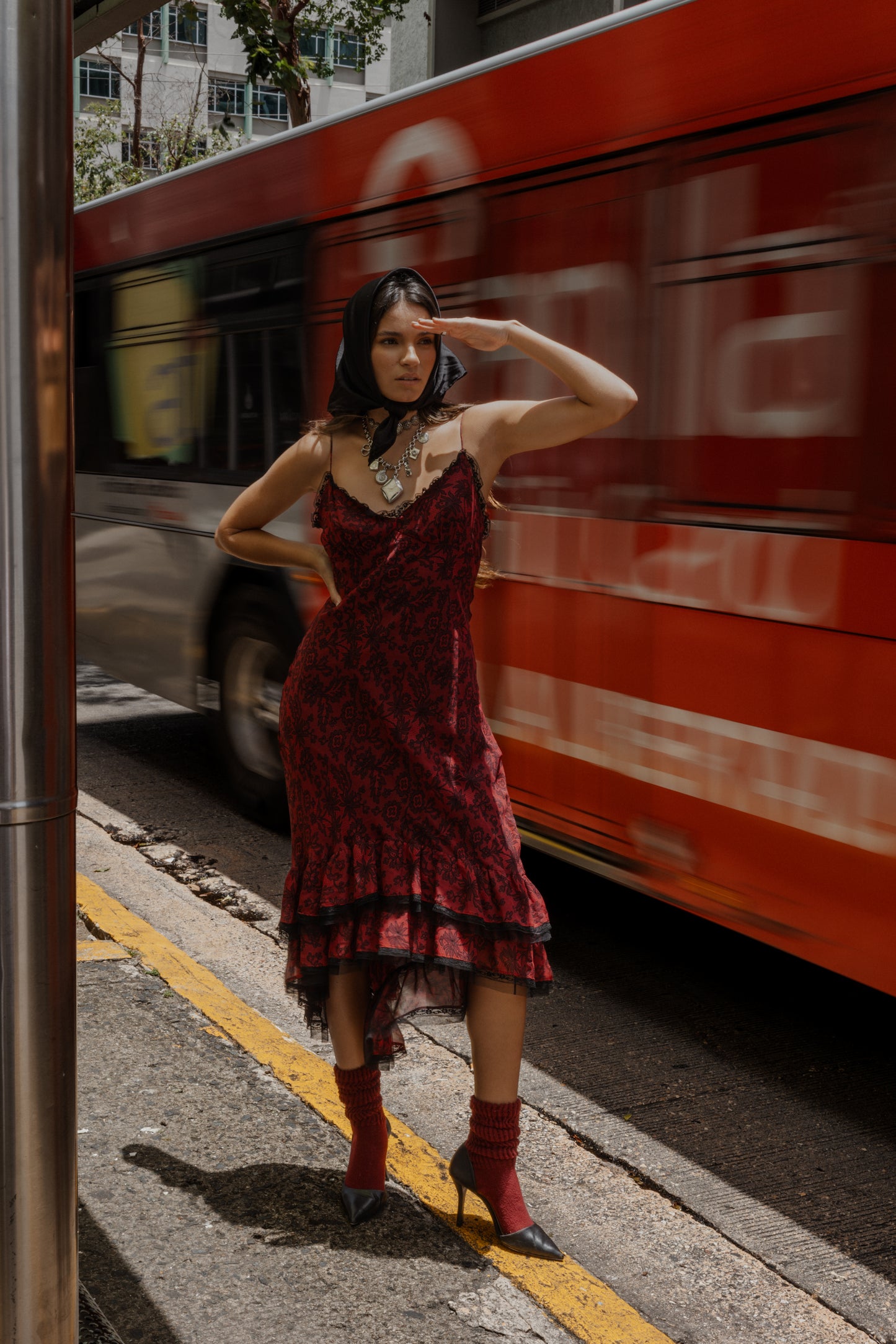 Lace Print Dress - Betsey Johnson