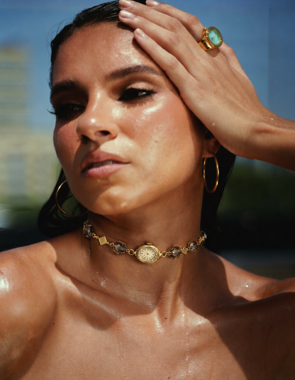 Cristal Watch Choker