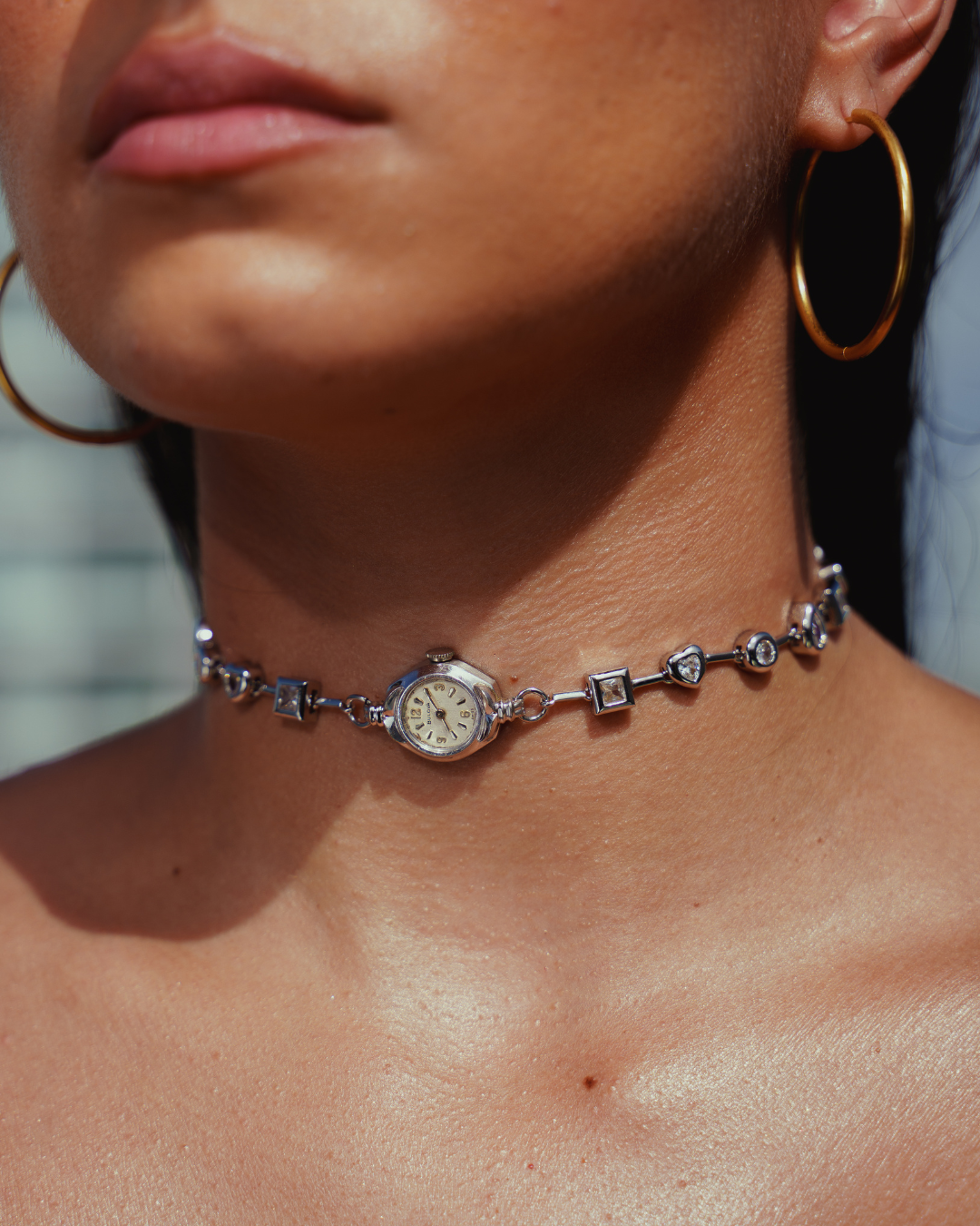 Latido Watch Choker - Silver