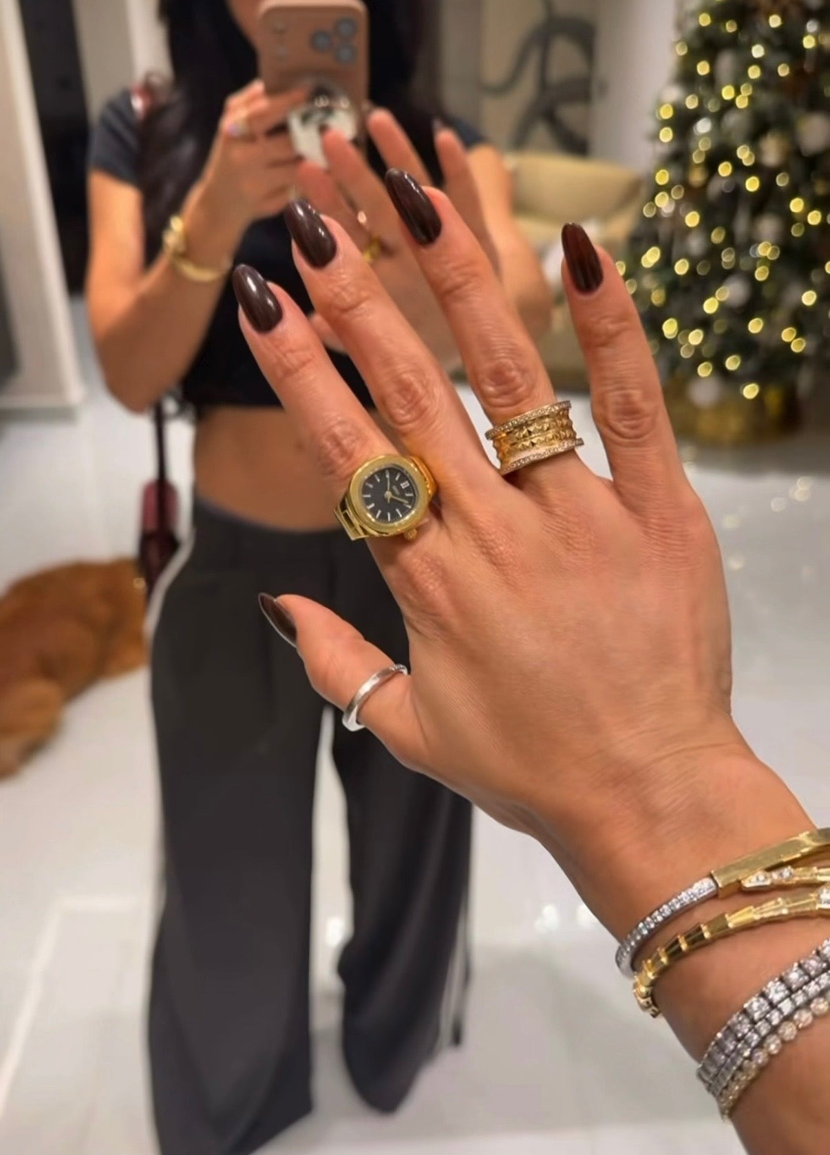 Aura Watch Rings mirror photo