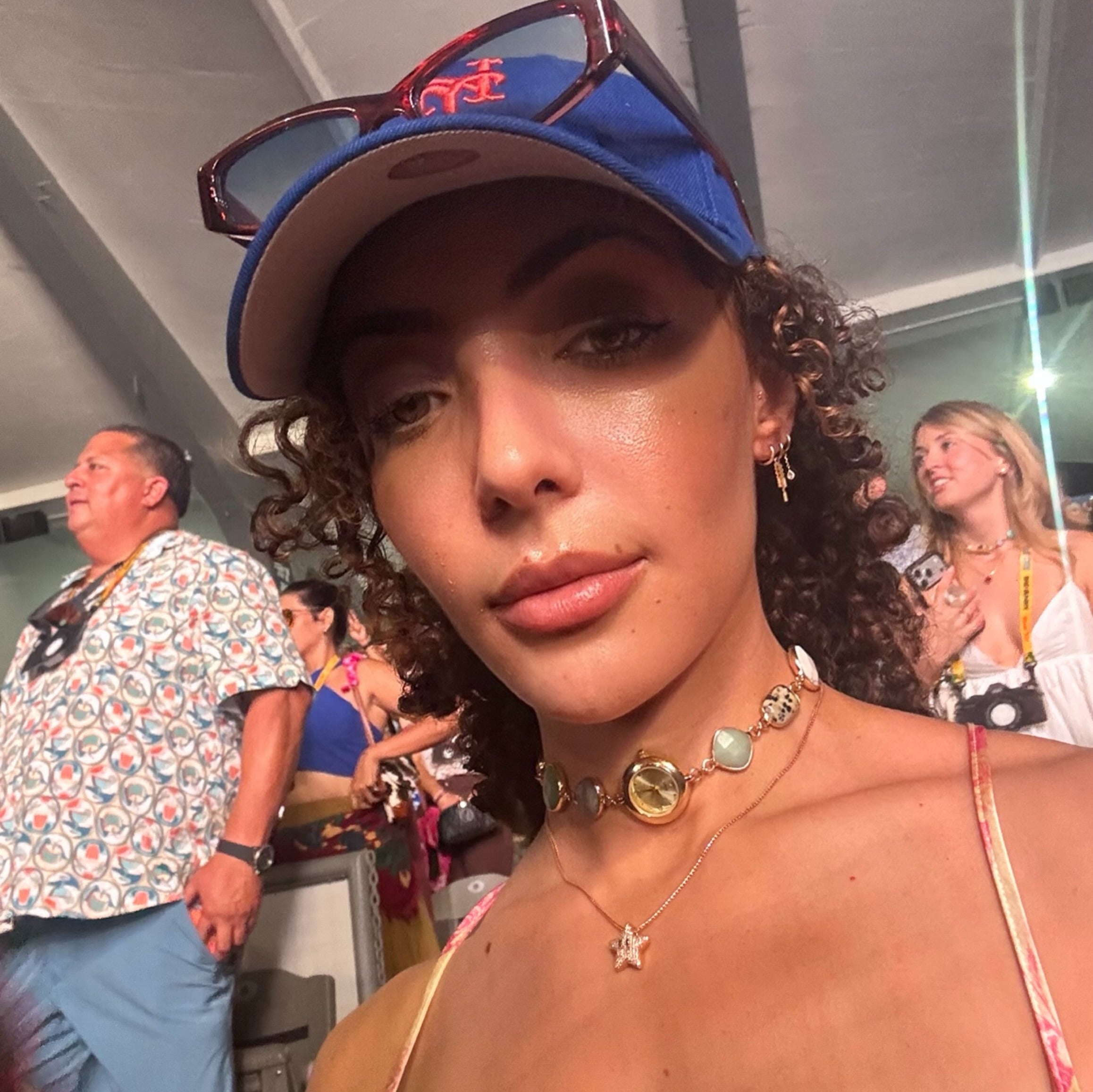 Client wearing the EARTH PLUS FIRE Mosaico Watch Choker — Instagram @nykaulys